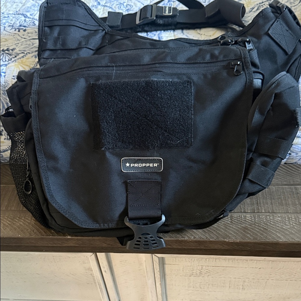 Propper Tactical Black Messenger Bag